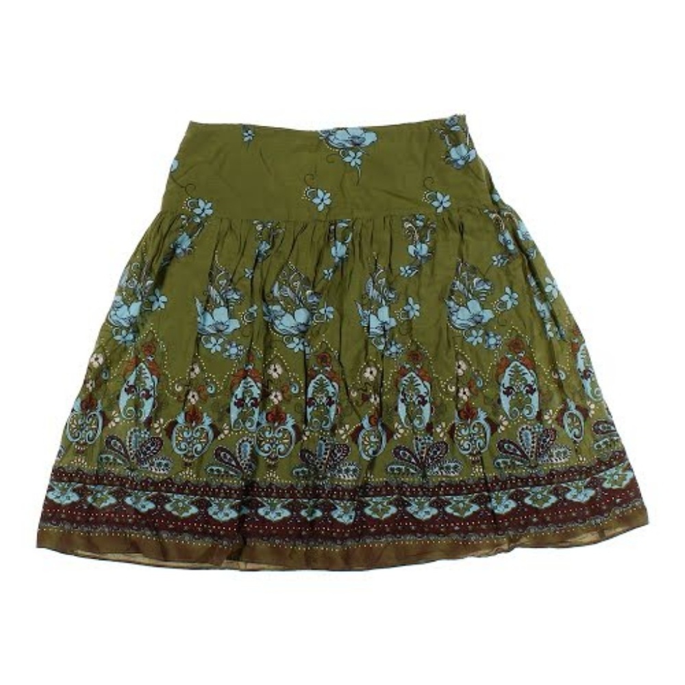 Xhileration Bold Boho Midi A-line Skirt XL